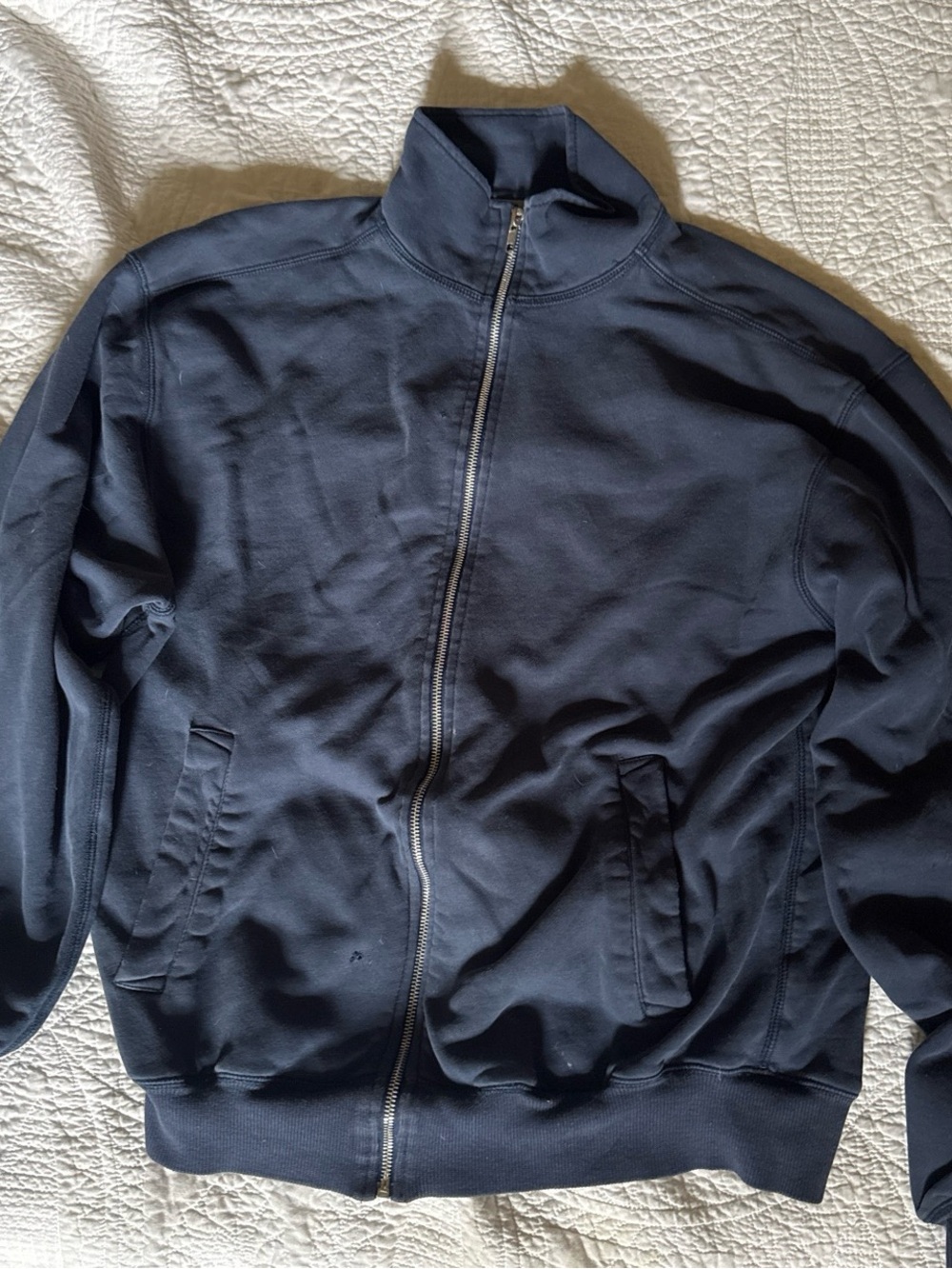 Champion Men's Navy Zip-Up Sweater Jacket